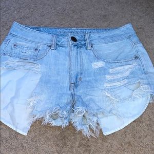 Hi-rise festival distressed shorts 🦋✨